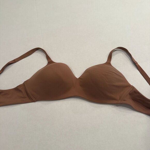 Wacoal How Perfect Wire-Free Bra 38C Deep Tan / Mocha 852189 - Picture 1 of 3